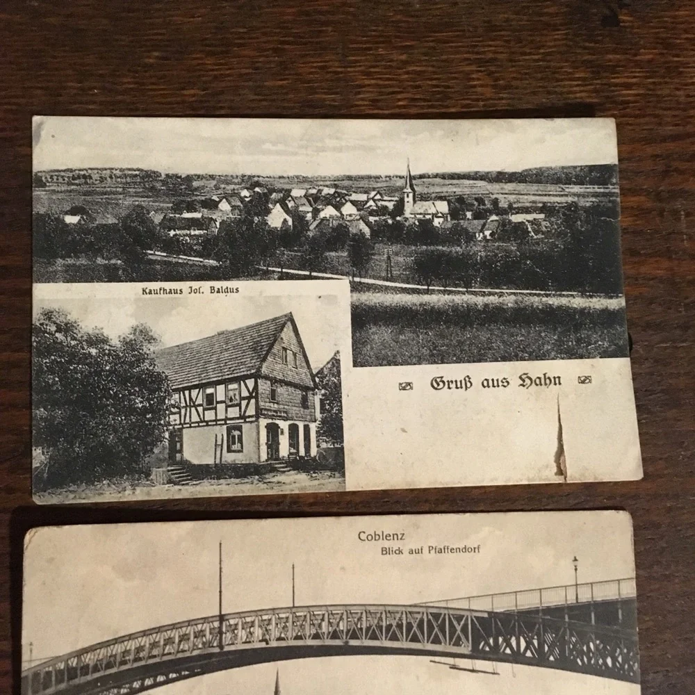 2 Antique Postcards Ephemera Lot